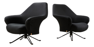 P32 Lounge Chairs by Osvaldo Borsani for Tecno, 1956, Set of 2