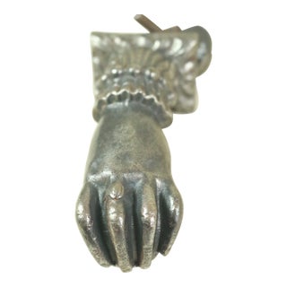 Mid 19th Century French Napoleon III Cast Iron Door Knocker For Sale
