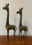 1960s Pair of Large Vintage 1960s Hollywood Regency Style Brass Giraffe Sculptures For Sale - Image 5 of 10