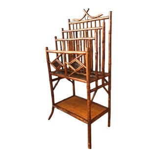 19th Century English Bamboo Canterbury For Sale