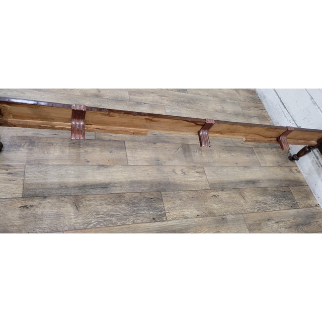 Wood Vintage Full Size Duncan Phyfe Style Traditional Bed For Sale - Image 7 of 10