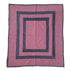 Antique Holmes County Ohio Amish Plain Crib Quilt