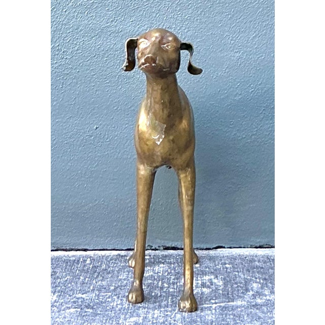 Vintage Monumental Brass Greyhound For Sale - Image 16 of 17