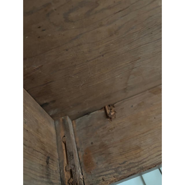 Antique Early American Pine Work Table / Farm Table For Sale - Image 15 of 15