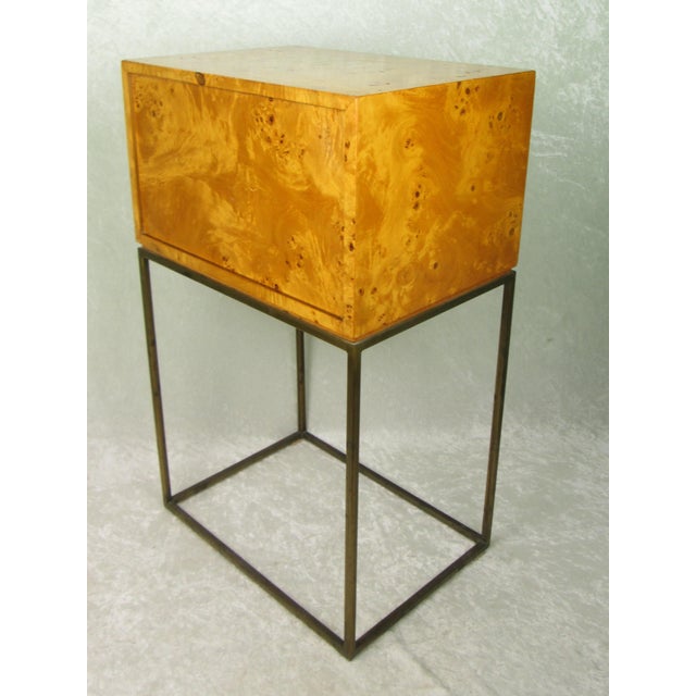 Mid 20th Century Mid 20th Century Milo Baughman Style Small 3 Drawer Jewelry Chest For Sale - Image 5 of 18