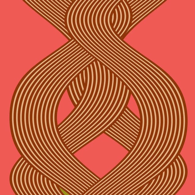 Not Yet Made - Made To Order Geometric Abstract Art Prints 4 Pc Set Gold & Pink Artwork 48"x48" by Angela Cameron For Sale - Image 5 of 6