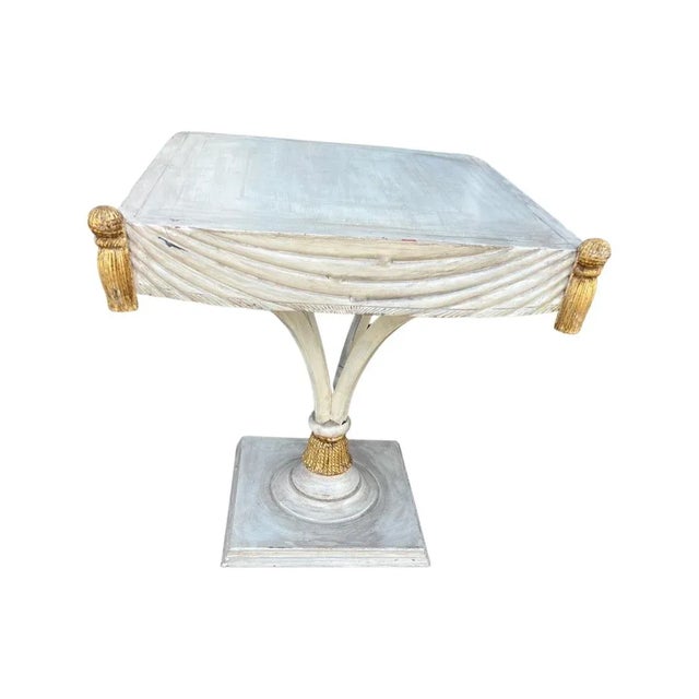 Mid 20th Century Mid 20th Century Vintage Italian With Clear Patina Accent Table For Sale - Image 5 of 5