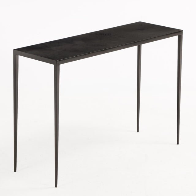 Jean-Michel Frank A Pair of Iron Console Tables in the Manner of Jean-Michel Frank For Sale - Image 4 of 8