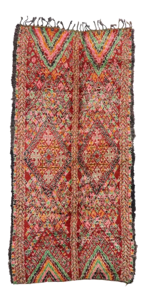 Vintage Berber Beni M'Guild Moroccan Rug - 06'01 X 12'05
