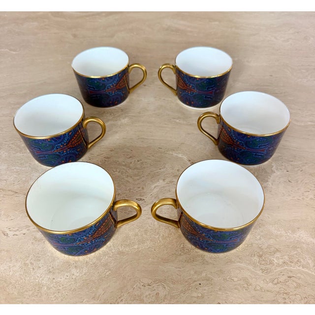 Vintage Ralph Lauren for Wedgwood King Charles Paisley Bone China Dinnerware Service for Six - Set of 24 For Sale - Image 9 of 9