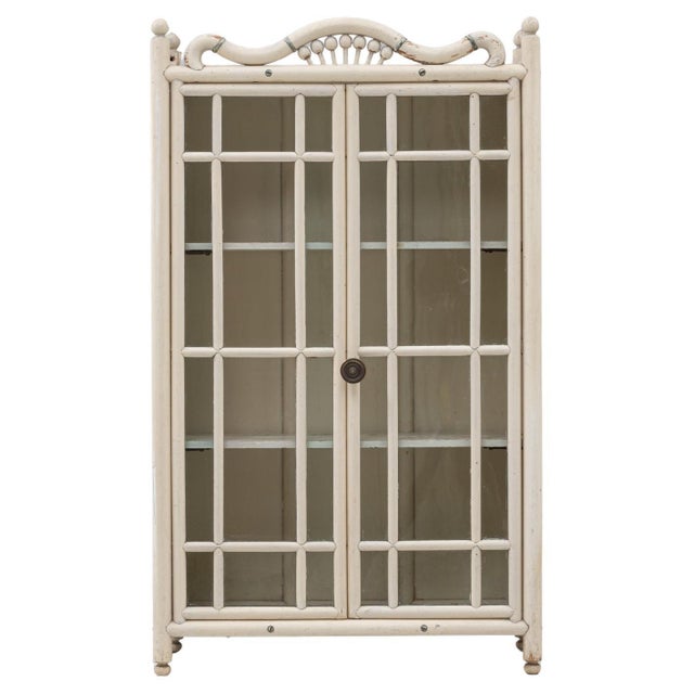 1910s French Wooden Mini Showcase Vitrine For Sale - Image 15 of 18
