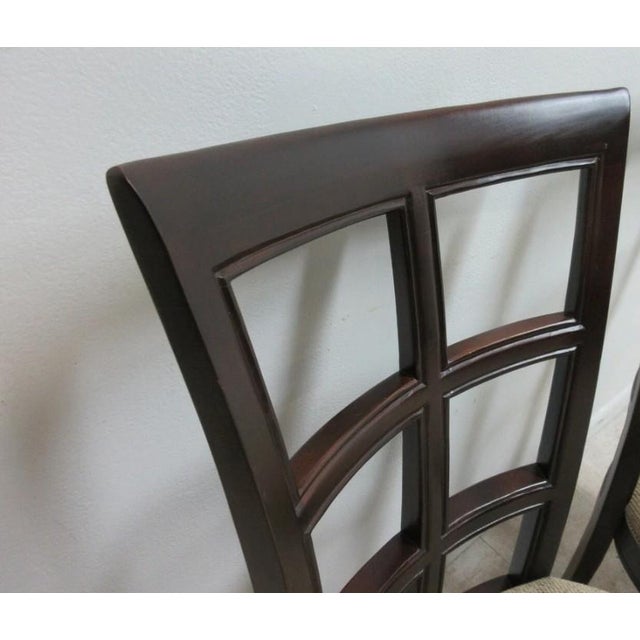 Pair Stanley Furniture Window Back Dining Room Side Chairs A For Sale - Image 10 of 11