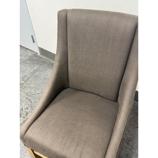 Restoration Hardware Restoration Hardware Nailhead Fabric Armchair For Sale - Image 4 of 12