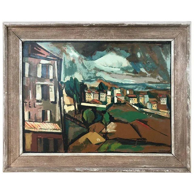 1950s Signed Mid-Century Seriagraph on Board by Maurice De Vlaminck For Sale - Image 11 of 11