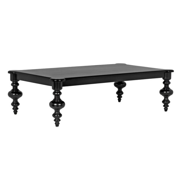 NOIR Graff Coffee Table, Hand Rubbed Black For Sale - Image 11 of 11
