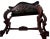 Vintage Victorian Rococo Revival Console Table Carved Mahogany, Green Marble Top For Sale - Image 13 of 13