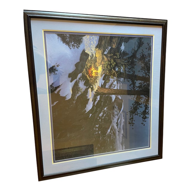 Stephen Lyman was an American artist known for his wilderness landscapes and wildlife paintings. This print depicts a...