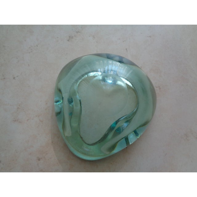 Hollywood Regency Mid-Century Glass Bowl For Sale - Image 3 of 4