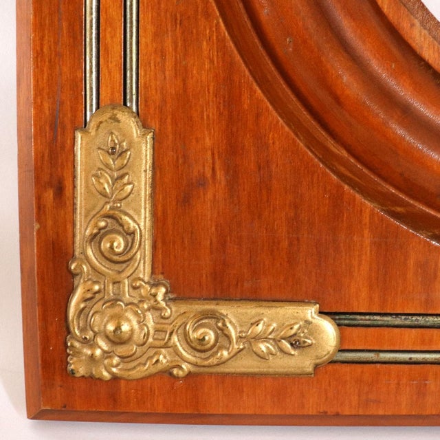 Victorian Small Victorian Brass Mounted Cherrywood/Maple Frame For Sale - Image 3 of 7