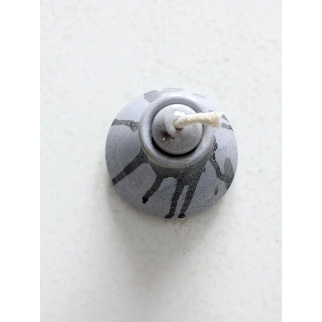 Ceramic Vintage Studio Pottery Oil Candle For Sale - Image 7 of 10