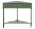 Gomez 1 Drawer 1 Shelf Corner Table in Dusty Green For Sale