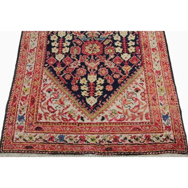 Traditional 1920s Vintage Persian Hamedan Area Rug For Sale - Image 3 of 11