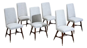 Set of Six Side Chairs, attributed to Melchiorre Bega (1898–1976), Italy, 1950s