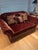 Mid-Century Modern Love Seat, Beautiful Custom Made , Plush, Tufted, Rich Brown Velvet Fabric For Sale - Image 3 of 9