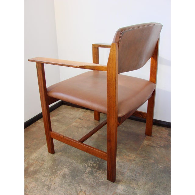 Vintage Scandinavian Armchair in Rosewood and Leather, 1960s For Sale - Image 9 of 14