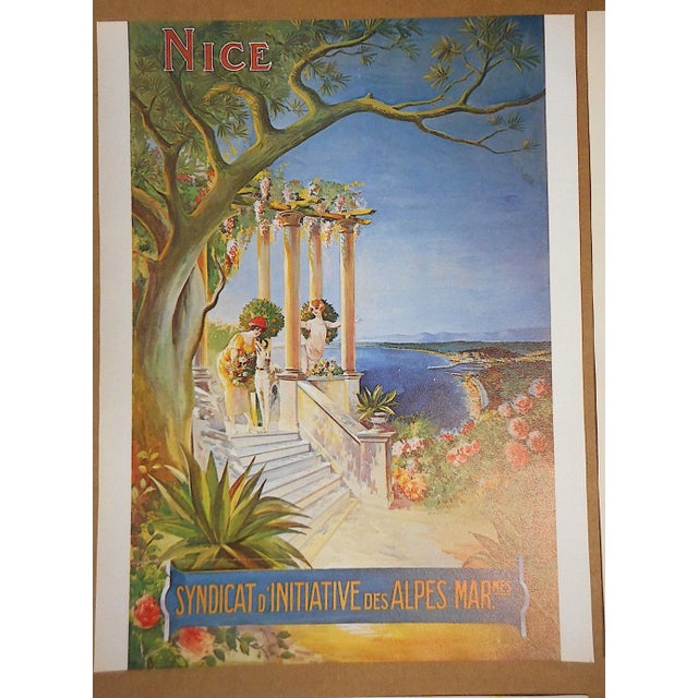 This set of vintage lithographs (offset) depicts images of Nice, France .Each image was created by a listed, well known...