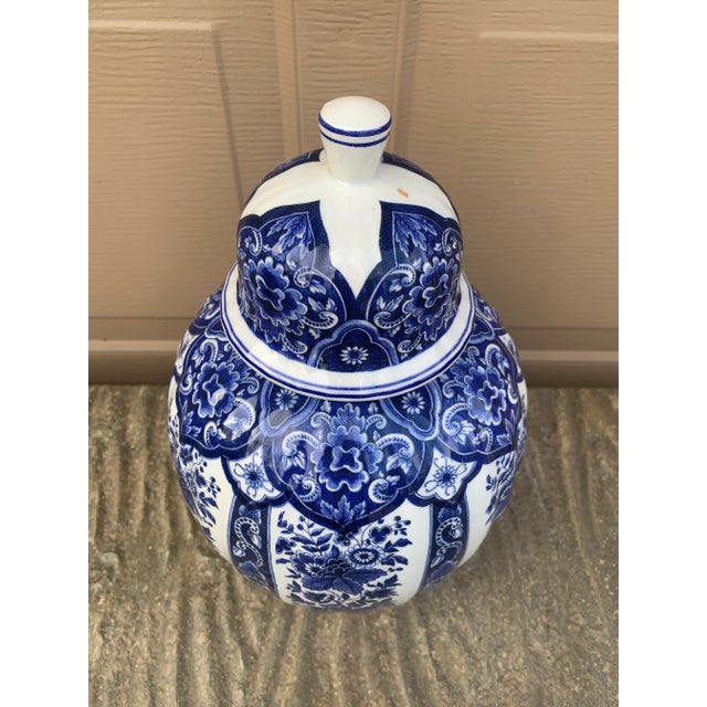 Blue Ardalt Blue Delfia Blue & White Porcelain Ginger Jar For Sale - Image 8 of 10