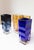 Swedish Glass Vases in Blue and Amber from Orrefors, Set of 4 For Sale - Image 13 of 17