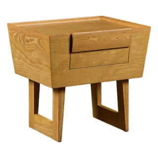Paul Laszlo Oak Nightstand for Brown Saltman For Sale