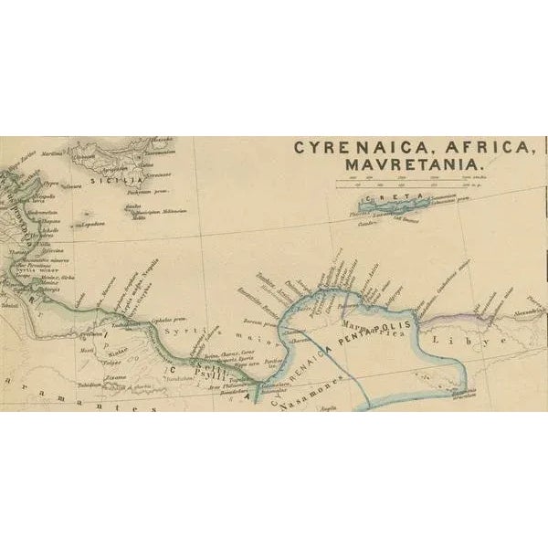 Late 19th Century North African Coasts: Marmarica to Mauretania in Roman Times, 1880s For Sale - Image 5 of 6