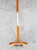 Silver Mid Century Modern Danish Solid Teak Floor Lamp Metal MCM Denmark Silver Round For Sale - Image 8 of 12