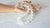 Swirl-Carved Frosted Rock Crystal Bead Necklace With Mother-of-Pearl Clasp For Sale - Image 9 of 9