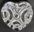 Beautiful Heart Shaped Heavy Moulded Fine Crystal Dish No Mark Thick and Heavy Crystal Excellent Quality Excellent Condition