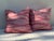 really gorgeous all new Kathryn Ireland rich pink woven ikat pillows, with feather and down fill. All aspects brand new....