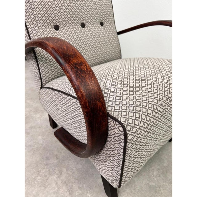 Art Deco Lounge Chair by Jindřich Halabala for Up Závody, 1940s For Sale - Image 4 of 10