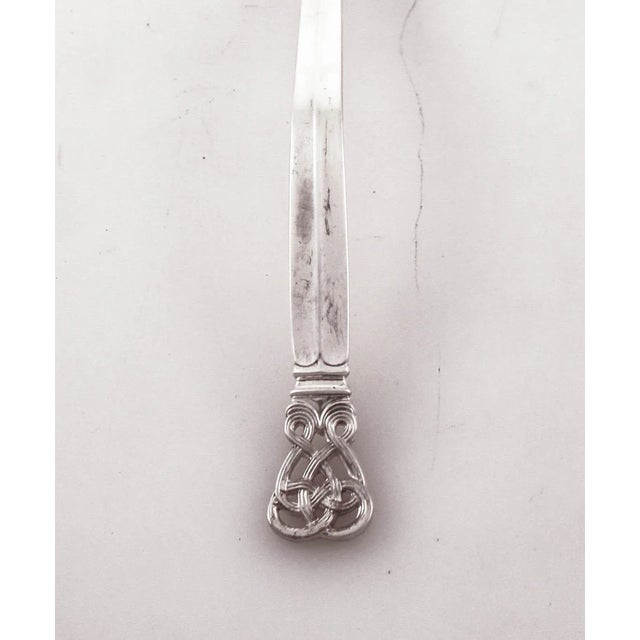 Mid-Century Modern Sterling Celtic Weave Ladle For Sale - Image 3 of 6
