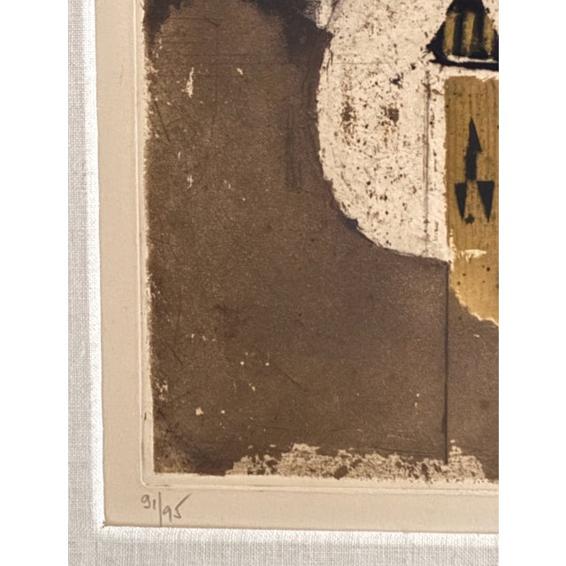 Mid 20th Century Johnny Friedlaender Abstract Aquatint Etching c.1970 For Sale - Image 5 of 8