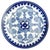 1990s Large Chinoiserie Blue & White 3-Tier Porcelain Serving Stand by Bombay For Sale - Image 9 of 11