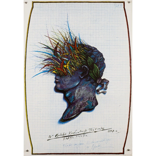 4th Polish Theatre Confrontations Poster from Eugeniusz Get-Stankiewicz, 1978 For Sale - Image 9 of 9