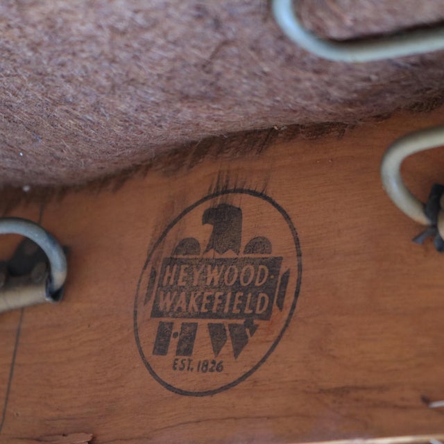 Mid-Century Heywood-Wakefield Armchairs - A Pair For Sale - Image 11 of 11