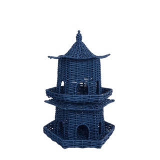 Navy Grand Wicker Pagoda, Small For Sale