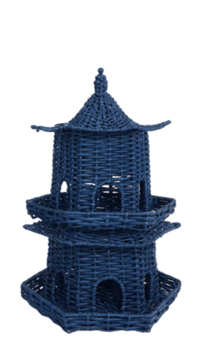 Navy Grand Wicker Pagoda, Small