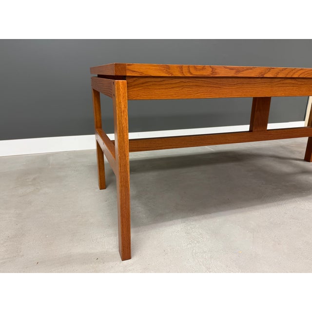 1970s Modern Oak Dining Table or Desk For Sale - Image 4 of 8