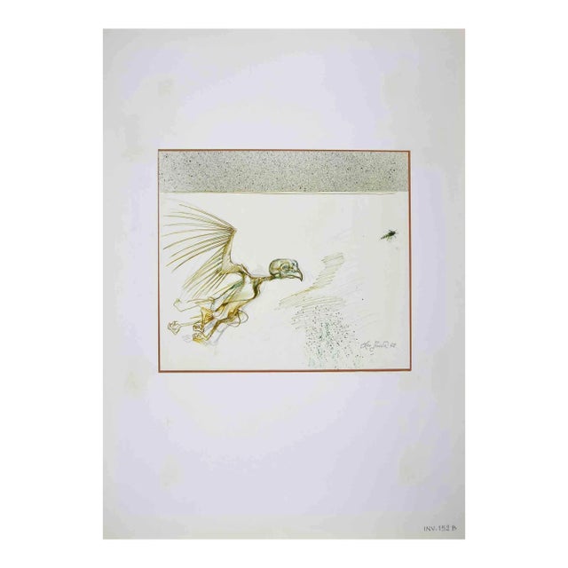 Leo Guida, Monster Bird, Drawing, 1972 For Sale