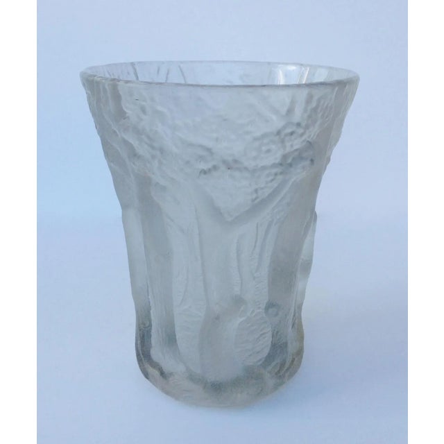 C.1920s-30s Czechoslovakian Joseph Inwald Barolac Large Crystal "Trees" Vase For Sale - Image 11 of 11