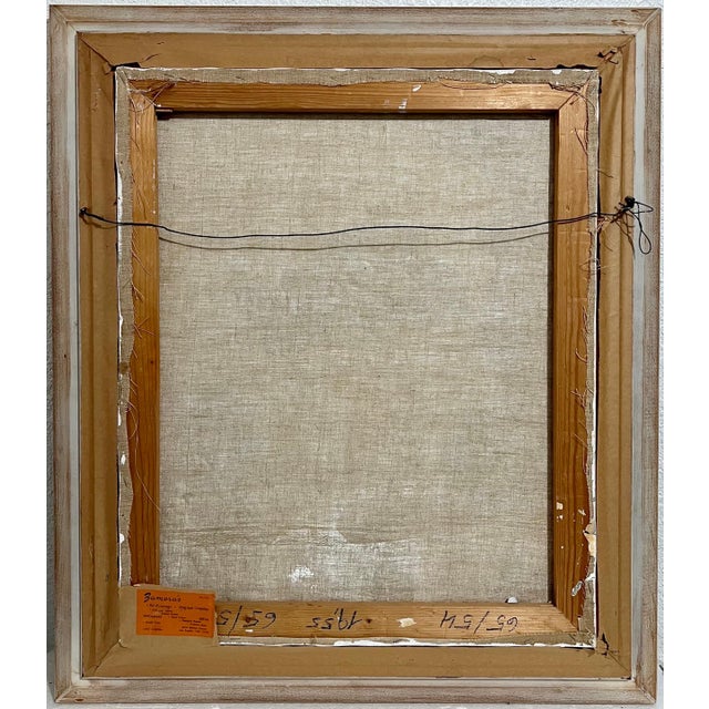 Eliezer Weishoff, Jerusalem Samovar Israeli Judaica Eliezer Weishoff Oil Painting Bezalel Artist, 1973 For Sale - Image 4 of 12